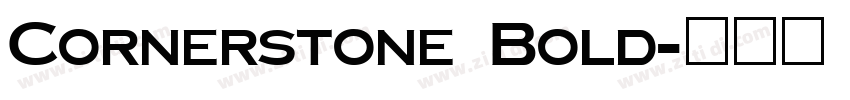 Cornerstone Bold字体转换